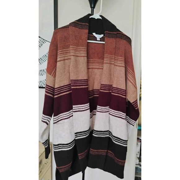 Size 20 (XXL) Multicolored Cardigan. Comfy Autumn/Fall Colors Sweater. - Picture 6 of 9